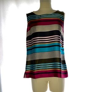 Talbots - Striped Sleeveless Blouse - image 1